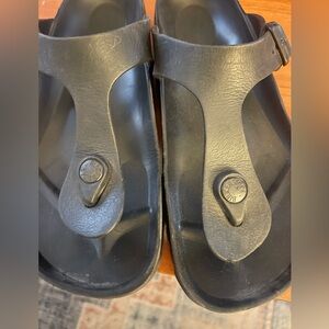 Black Plastic Birkenstocks